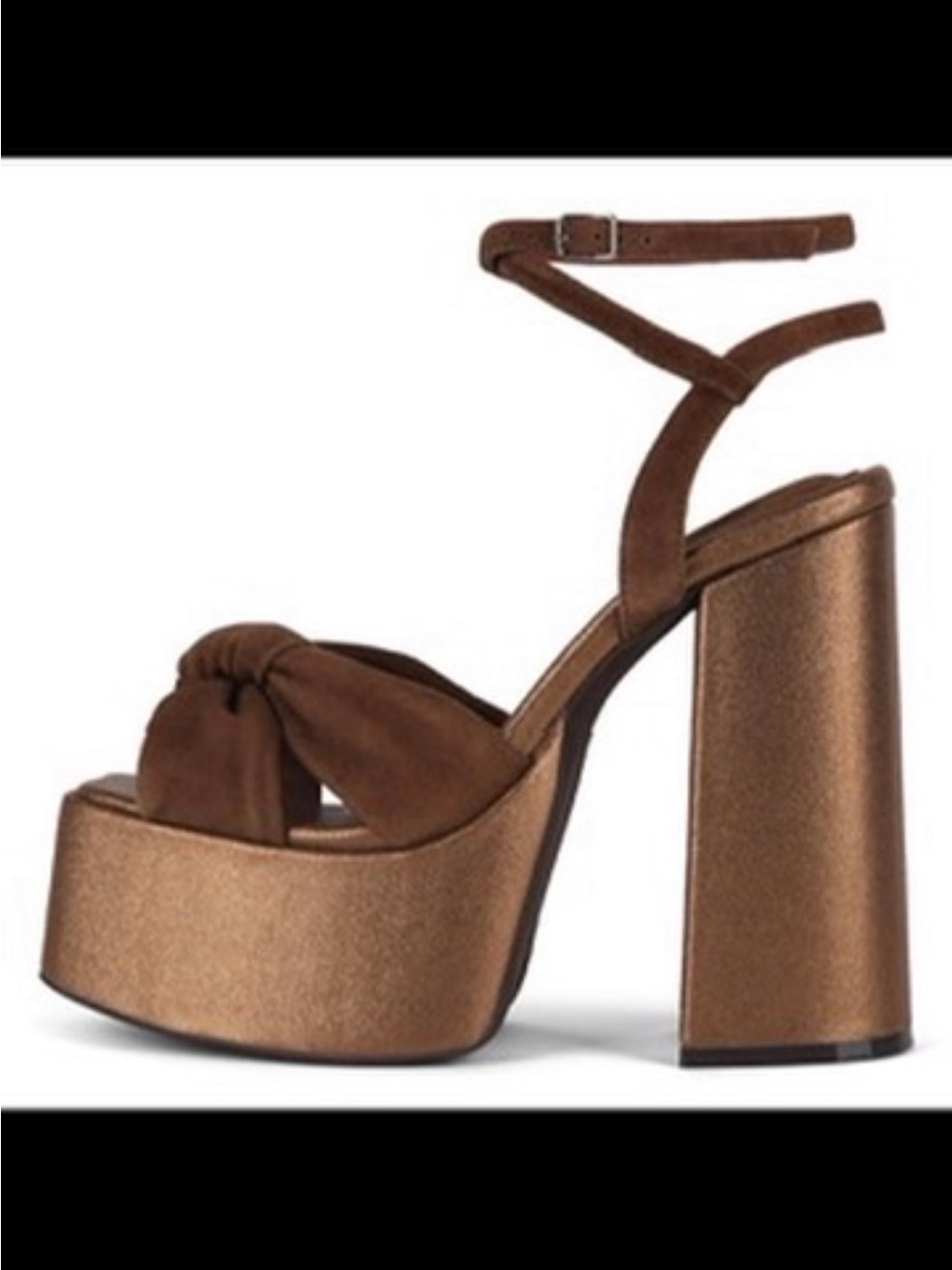 ISO: jeffery campbell seventies platform sandal brown size 37